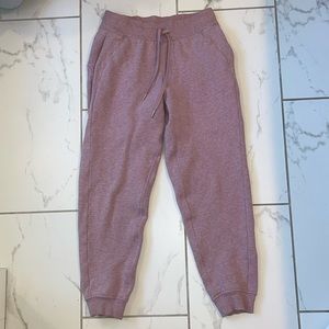 Lululemon heathered pink taupe joggers